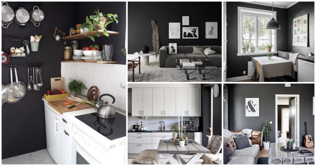 Pintar las paredes en negro: ventajas e&nbsp;inconvenientes