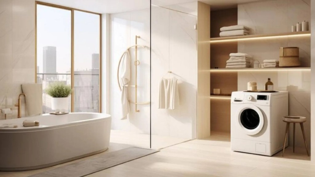 Soluciones para integrar la lavadora en el cuarto de&nbsp;baño