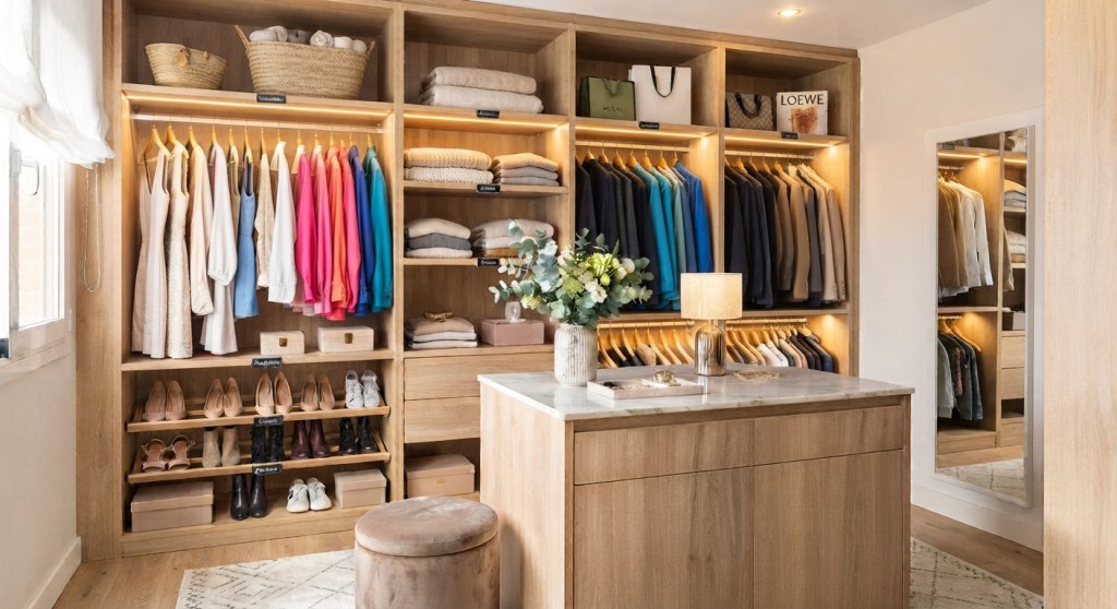 Armarios que enamoran: guía paso a paso para ordenar y organizar tu vestuario como un&nbsp;profesional